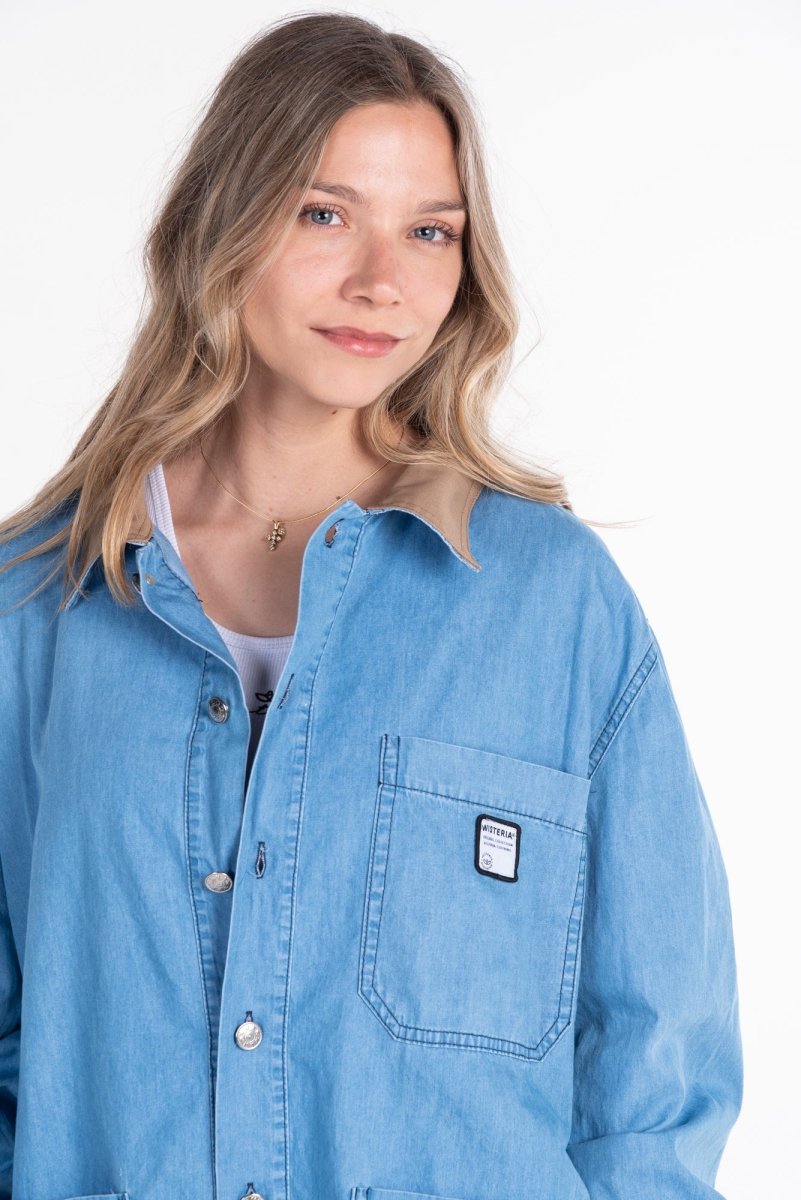 Overshirt Denim / Sobrecamisa - Wisteria Chile - Polera - Overshirt Denim / Sobrecamisa