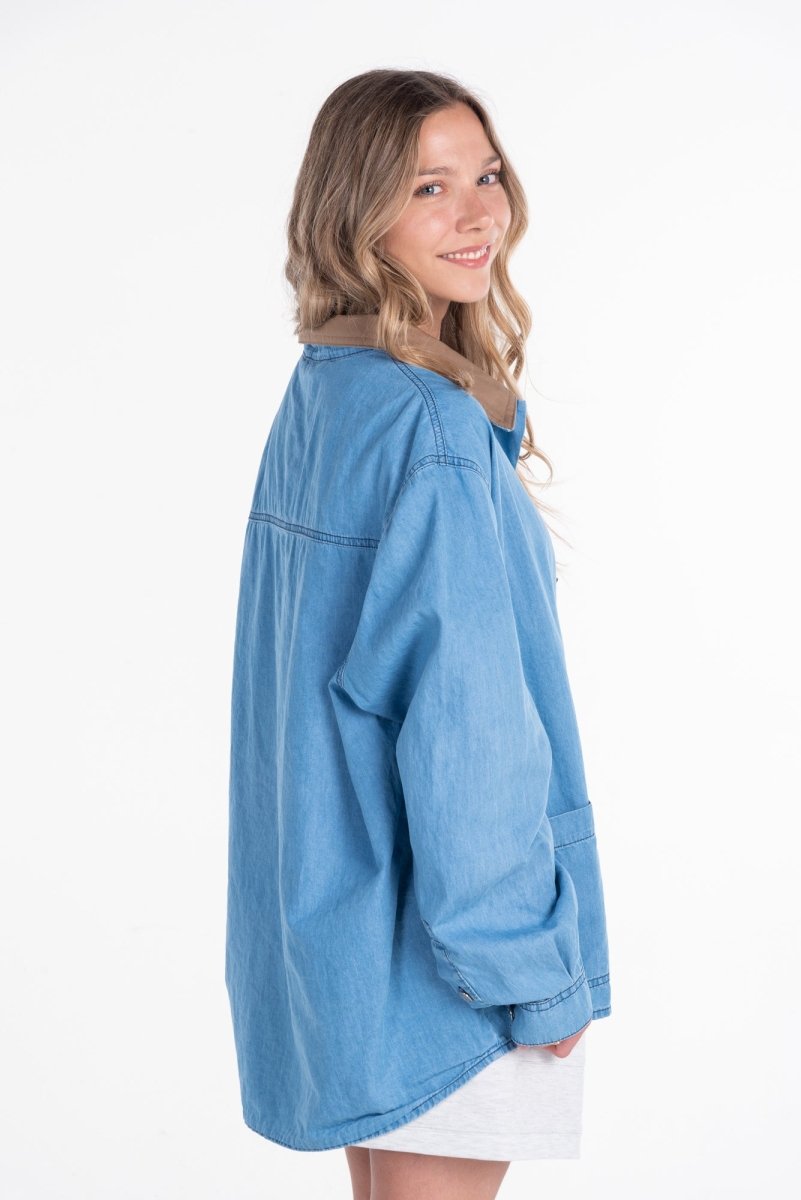 Overshirt Denim / Sobrecamisa - Wisteria Chile - Polera - Overshirt Denim / Sobrecamisa