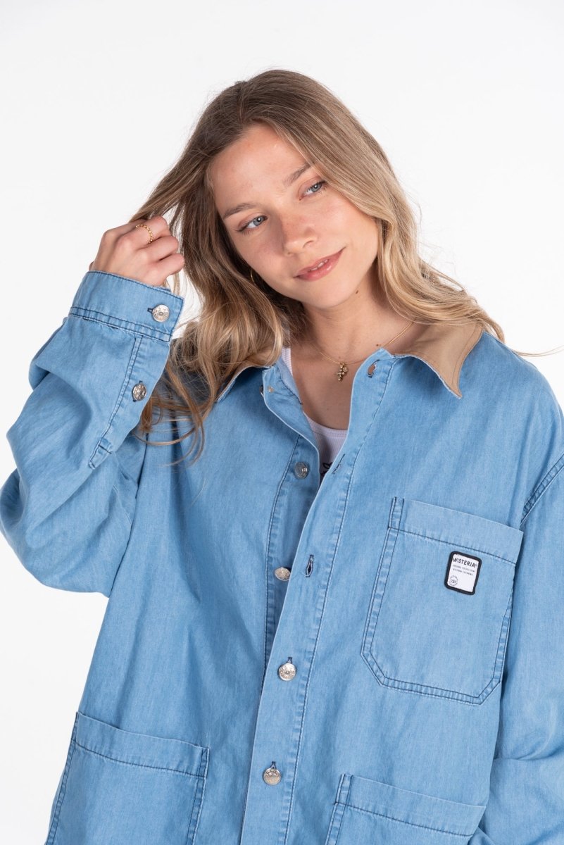 Overshirt Denim / Sobrecamisa - Wisteria Chile - Polera - Overshirt Denim / Sobrecamisa