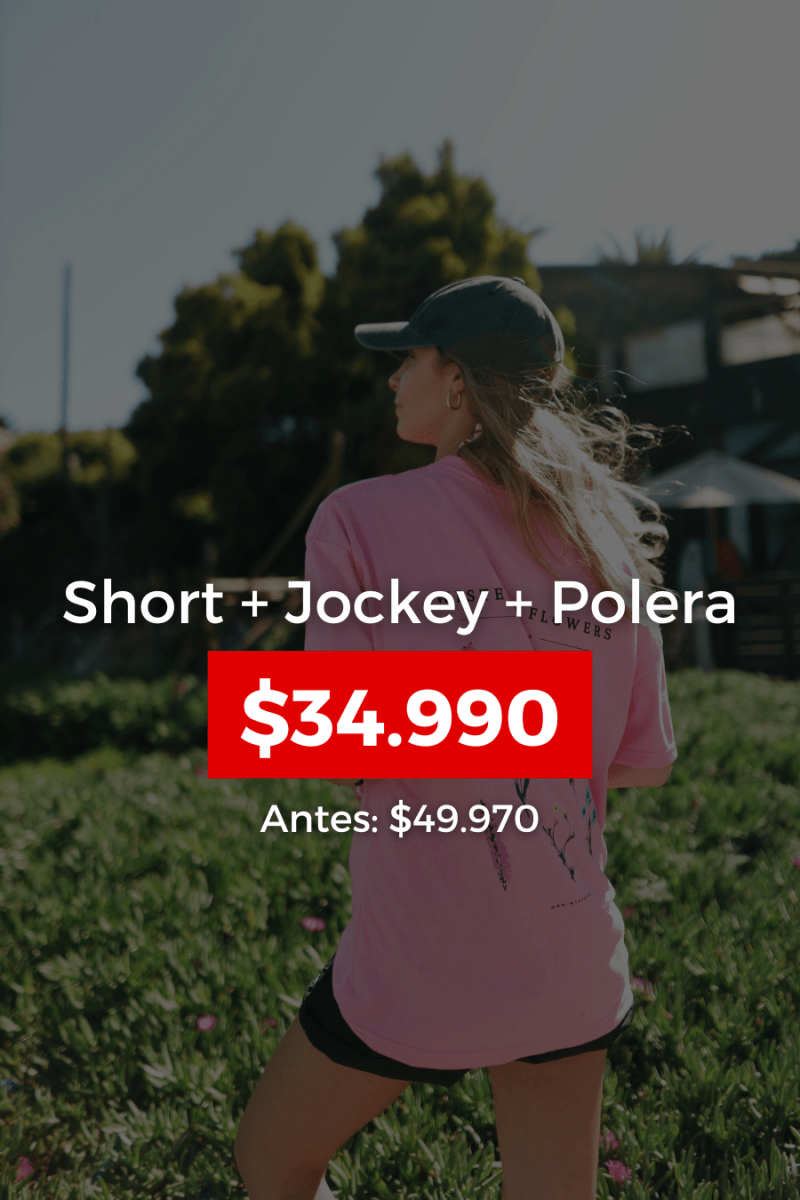Pack Short + Polera + Jockey - Wisteria Chile - Polera - Pack Short + Polera + Jockey
