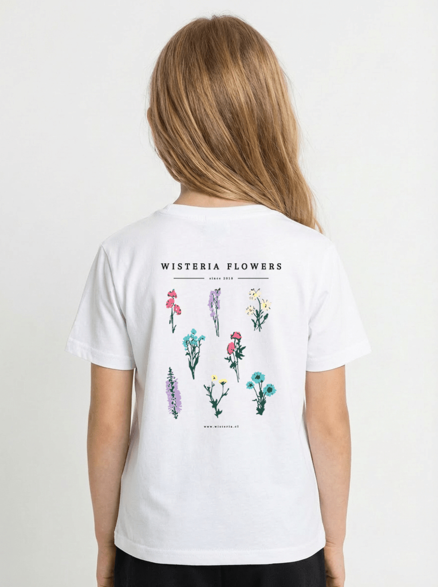Polera Kids Flowers - Wisteria Chile - Polera Kids Flowers