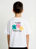 Polera Kids Think Positive - Boxyfit - Wisteria Chile - Polera Kids Think Positive - Boxyfit