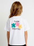 Polera Kids Think Positive - Boxyfit - Wisteria Chile - Polera Kids Think Positive - Boxyfit