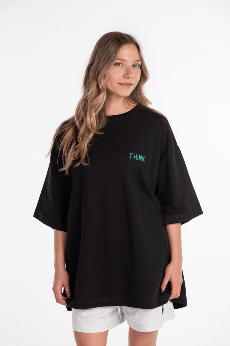 Polera Think Positive - Boxyfit - Wisteria Chile - Polera Think Positive - Boxyfit