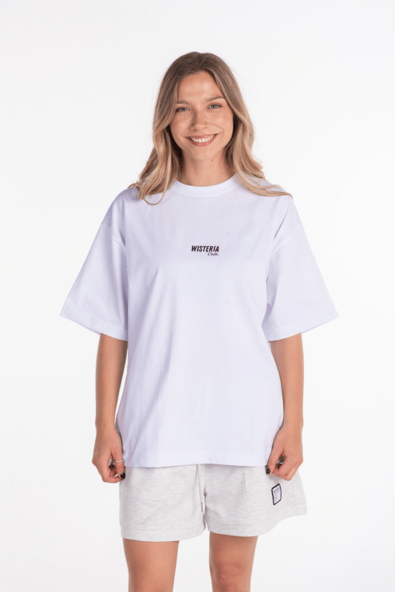 Polera Wisteria Club - Boxyfit - Wisteria Chile - Polera Wisteria Club - Boxyfit